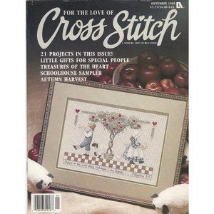 Leisure Arts For The Love Of Cross Stitch September '89 Magazine Autumn Harvest